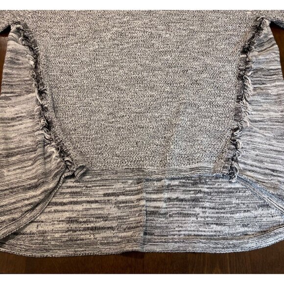 ZOZO Knit Sweater Top Women's Size XL‎ Gray High Low Hem Relaxed Lightweight - Picture 7 of 8